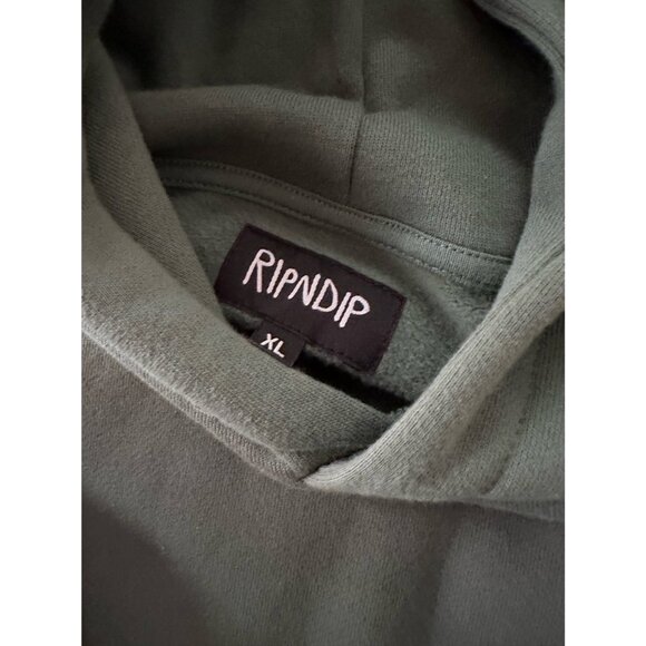 ripndip devil baby hoodie olive green xl - Picture 3 of 5